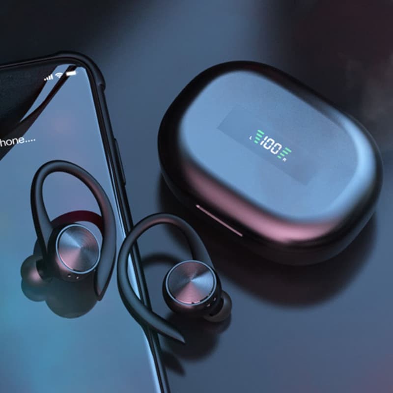 New TWS Noise Reduction Wireless 5.0 Bluetooth Painless Earphone Digital Display Sports Earphones