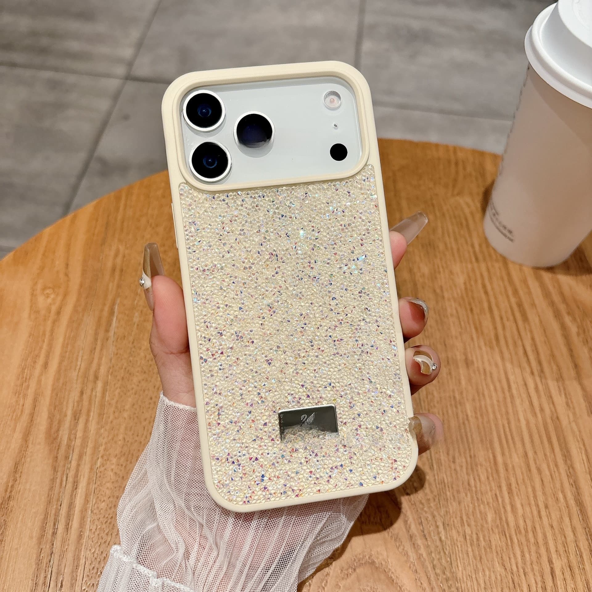 Étui de protection de luxe orné de strass pour iPhone Pro Max, best-seller international haut de gamme Apple, étui pliable de luxe pour téléphon