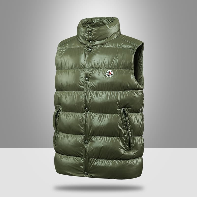 2567#Veste sans manches unisexe haut de gamme Mengjia Cross-border, col montant, idéale pour le printemps et l'automne