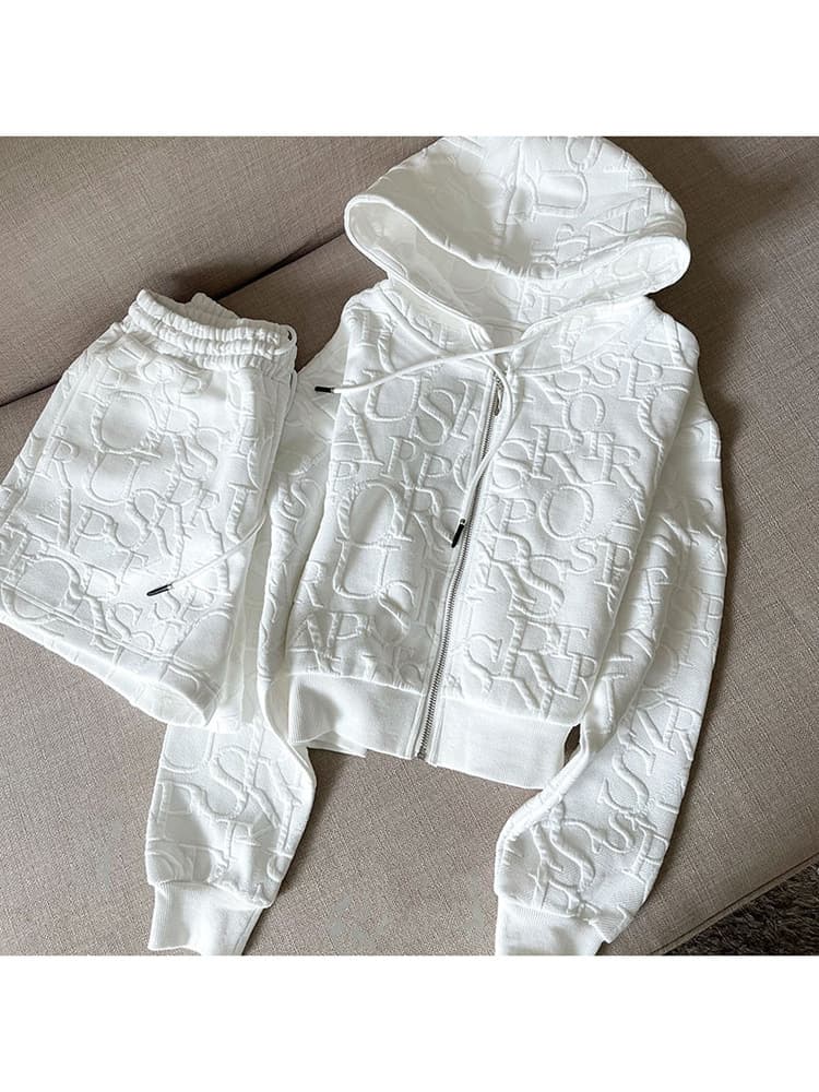 Women's Sweatshirt Shorts Suit For Women High-end Light Luxury Temperament Goddess Style Casual Fashion Two-piece Set