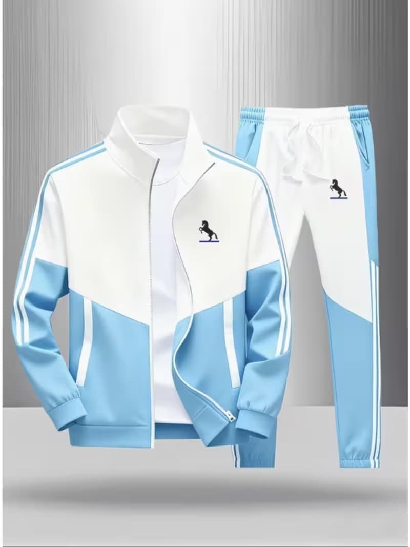 Ensemble veste et pantalon de survêtement décontracté pour homme, fermeture éclair, motif imprimé 3D disponible