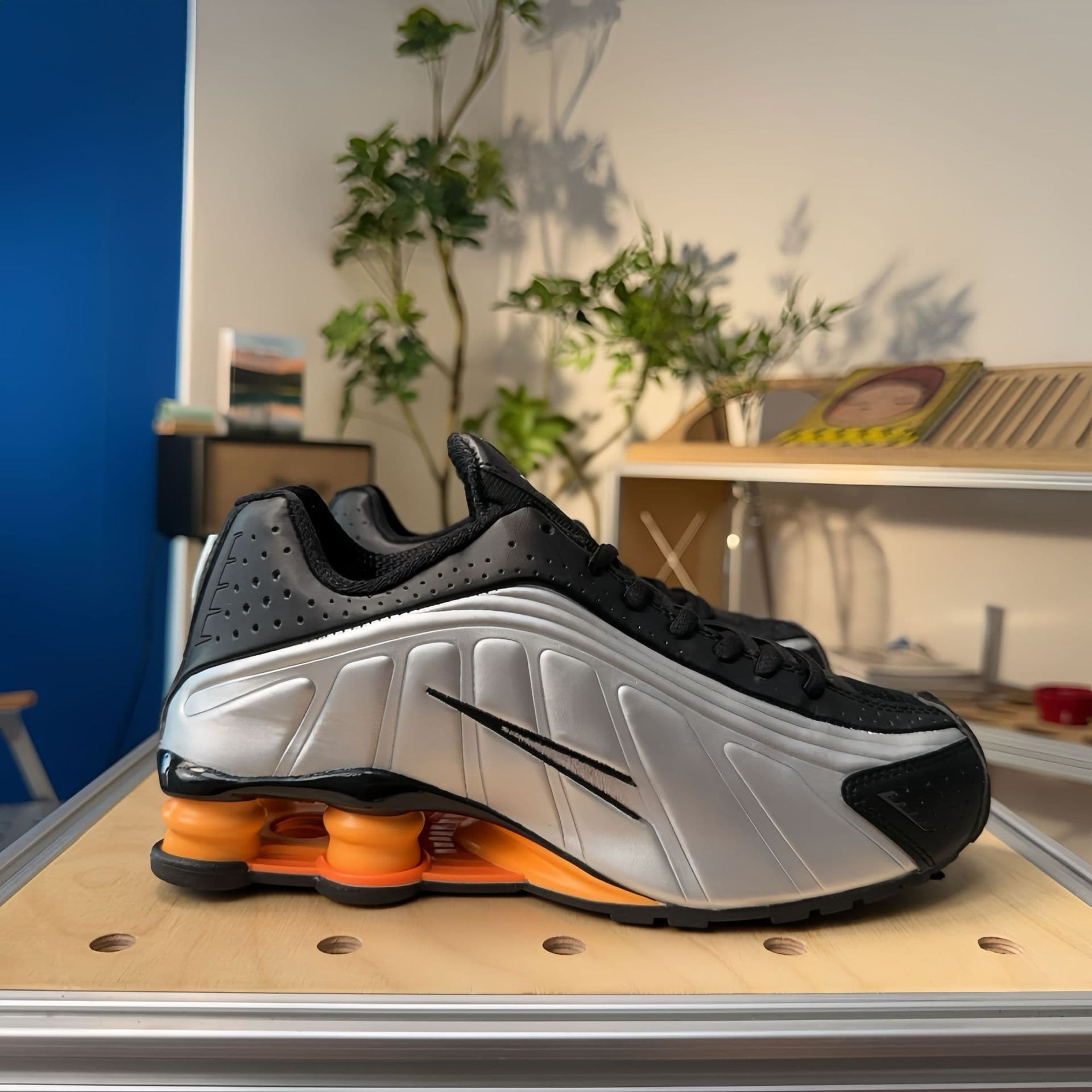 Chaussures de course unisexes SHOX R4 Neymar Collaboration, pointures 36 à 45, pour hommes et femmes, avec coussin d'air coloré.