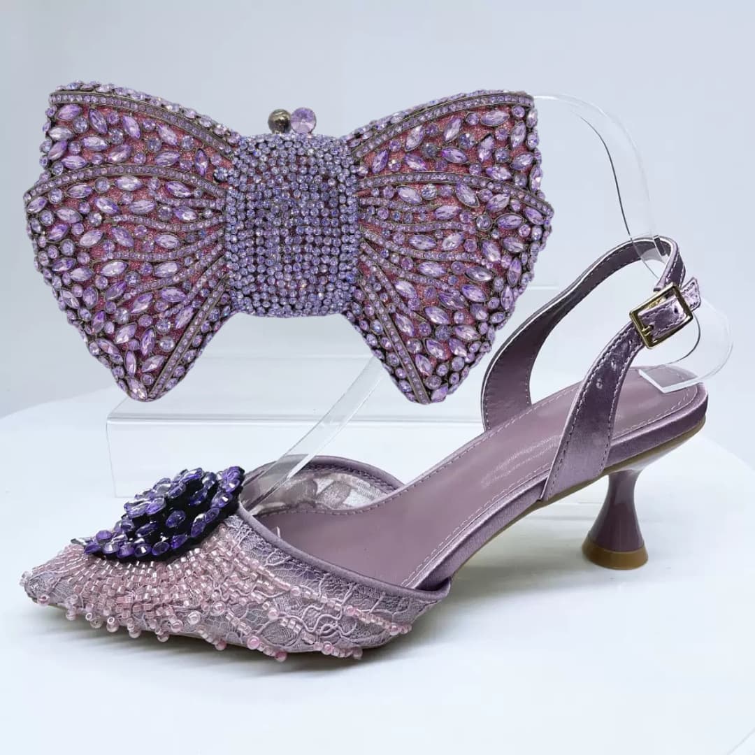 Women's Italian Style Evening Sandals Pointed Toe Rhinestone Bridal Shoes