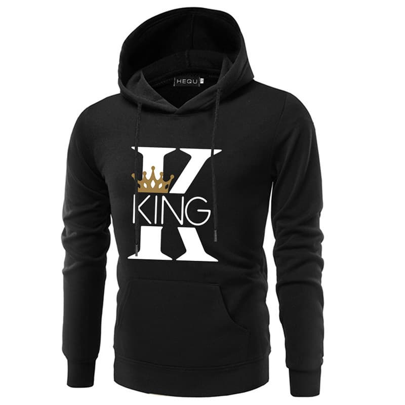 Man's clothing Couple hoodie loose casual hoodie print couple dress