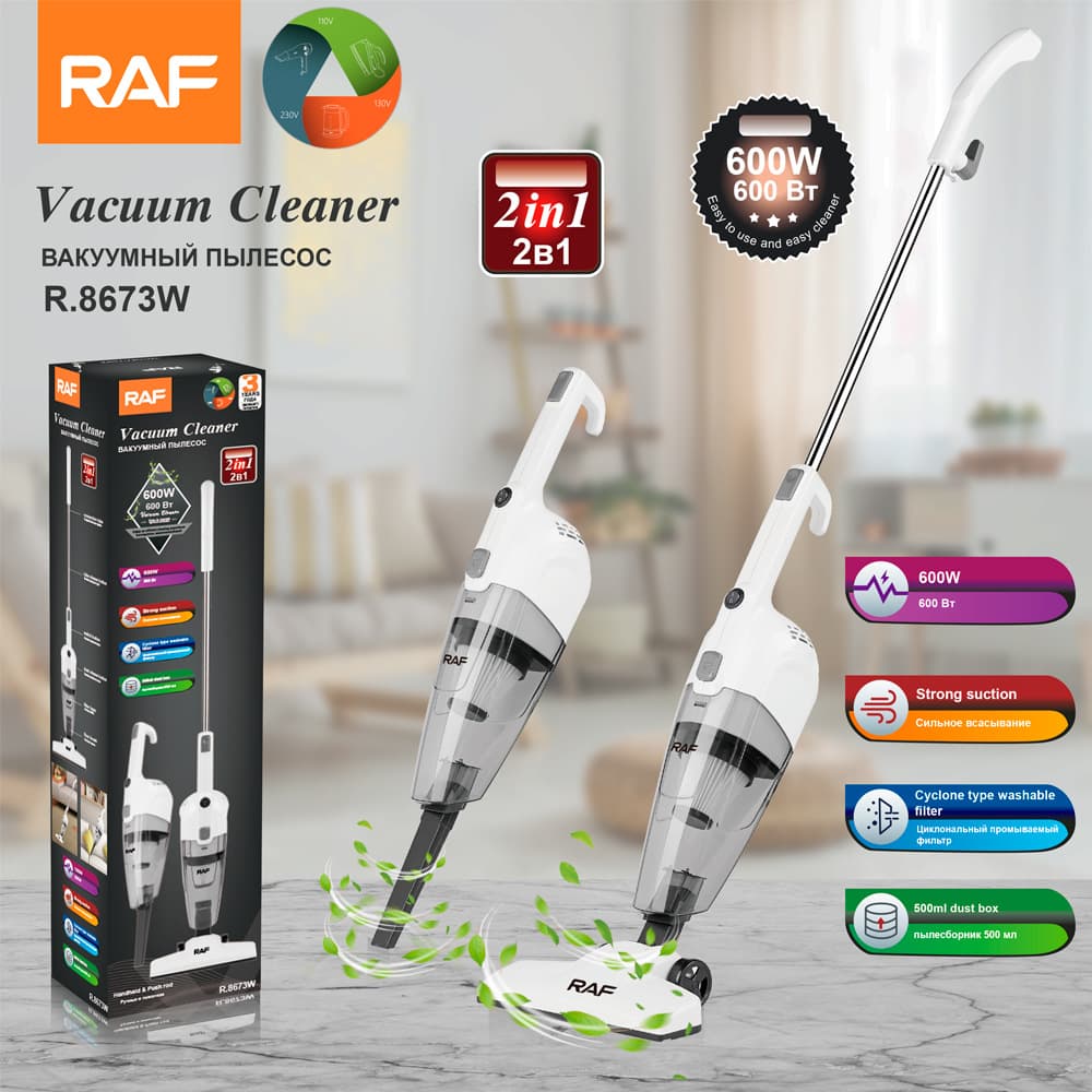 RAF European Standard Wired Cleaner For Home Use, Handheld High- Vacuum Cleaner, Portable Car In One, High Suction