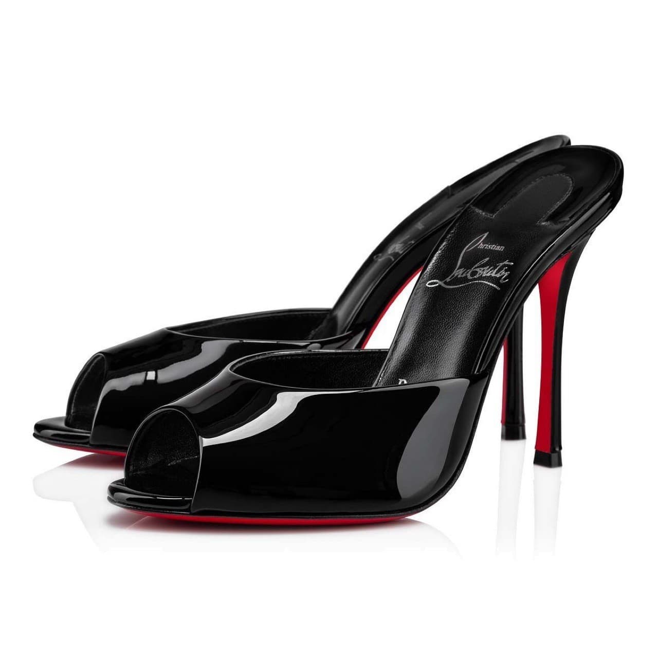 Escarpins à talons aiguilles à semelle rouge, bout pointu sexy, chaussures de qualité supérieure, bout ouvert.