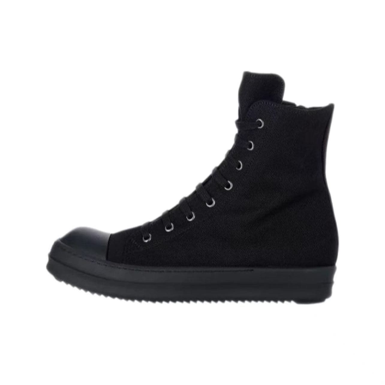 Chaussures décontractées pour hommes, baskets montantes décontractées en toile noire et blanche, style urbain pour couples, contrefaçon