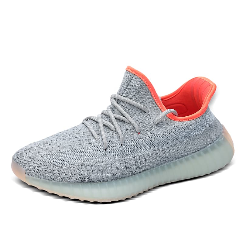 Chaussures de couple pour hommes 350 véritables semelles en pop-corn, chaussures de sport légères, chaussures de course décontractées et souples