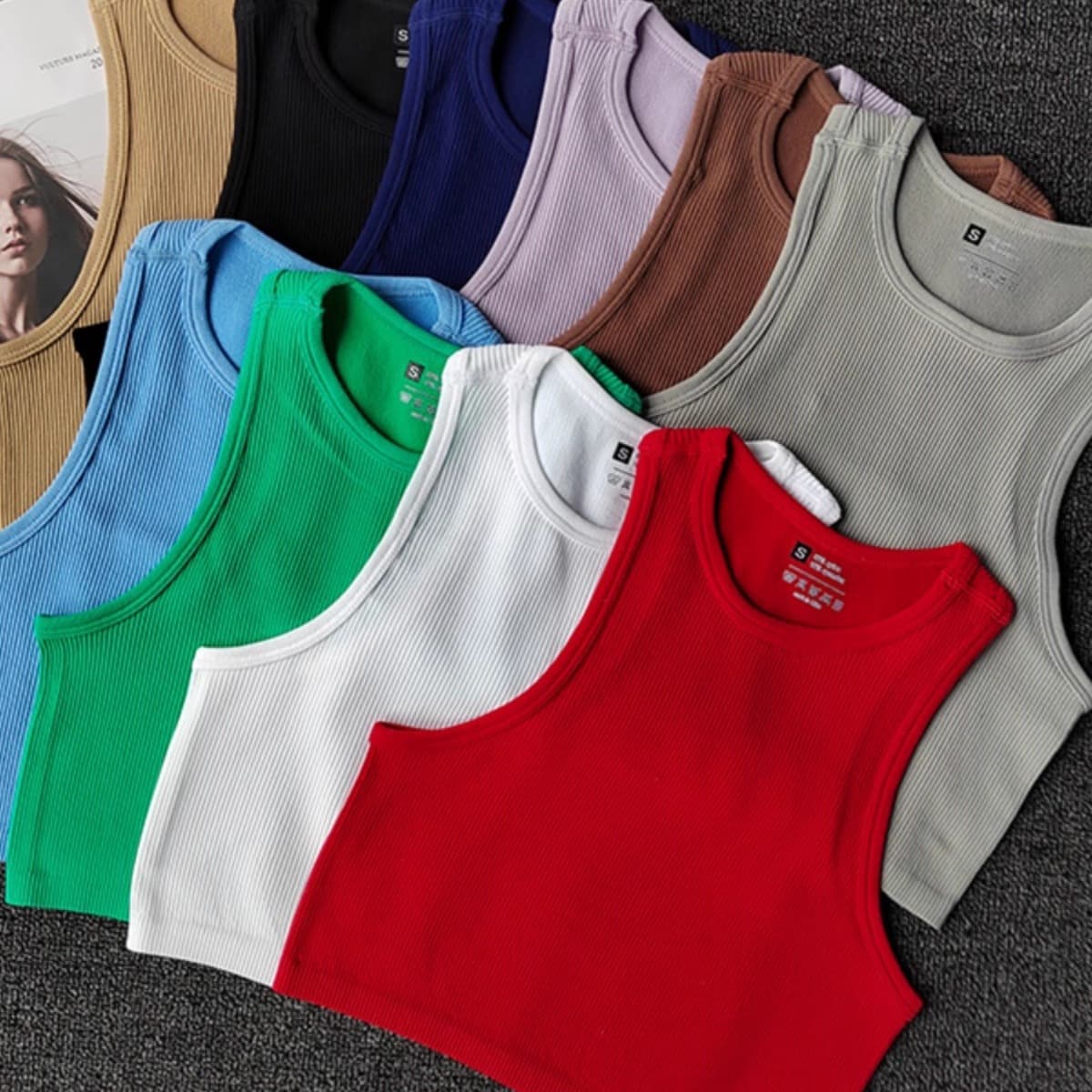 Women's Clothing Sports I short vest for women without underwire quick drying running fitness top