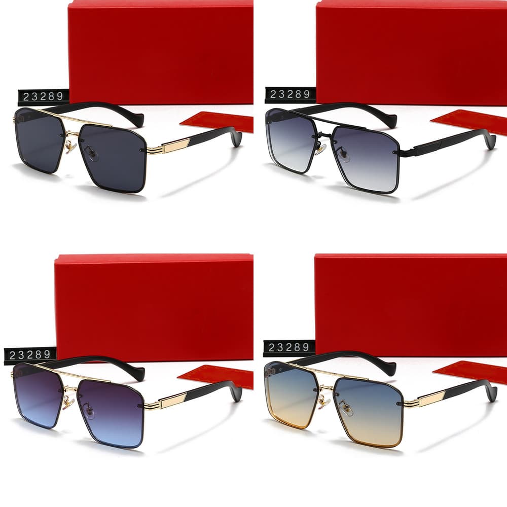 New Men's And Women's Frameless Fashion Trend Glasses Driving Travel Vacation Sunglasses 23289