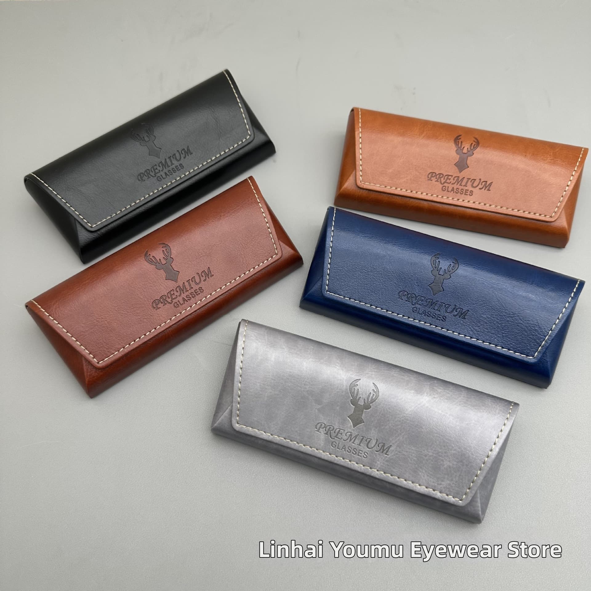 High-End Sunglasses And Eyeglasses Storage Case Metal Design With Manufacturer's Logo For Men's Glasses Accessories