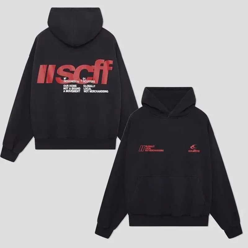 Sweat à capuche Scuffer pour femme, style décontracté, oversize, grunge, Haruku, style Y2K Active