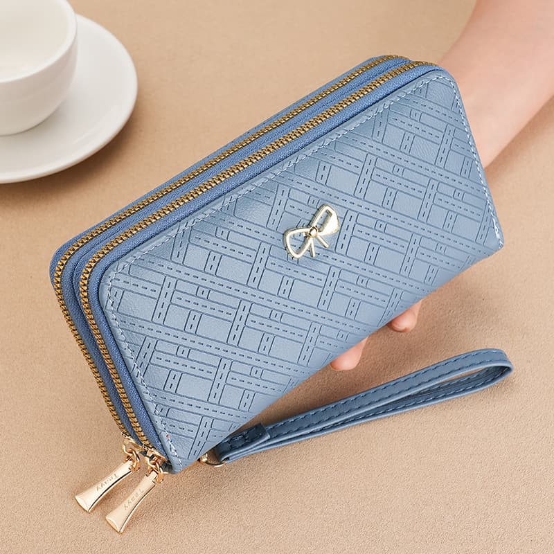 Women's Wallet Clutch Long Phone Bag Large Capacity Money Clip Fresh Style