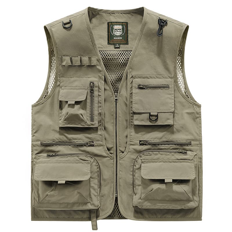 Men's Clothing Workwear Multi Pocket Vest Director Media Advertising Vest Outdoor Fishing Vest