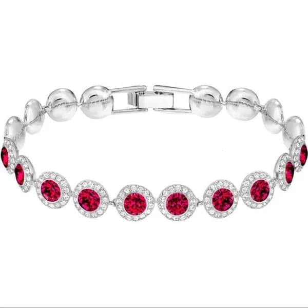 Bracelet de créateur de mode Angel, série de bijoux Crystal Mosan Dia, finition or rose
