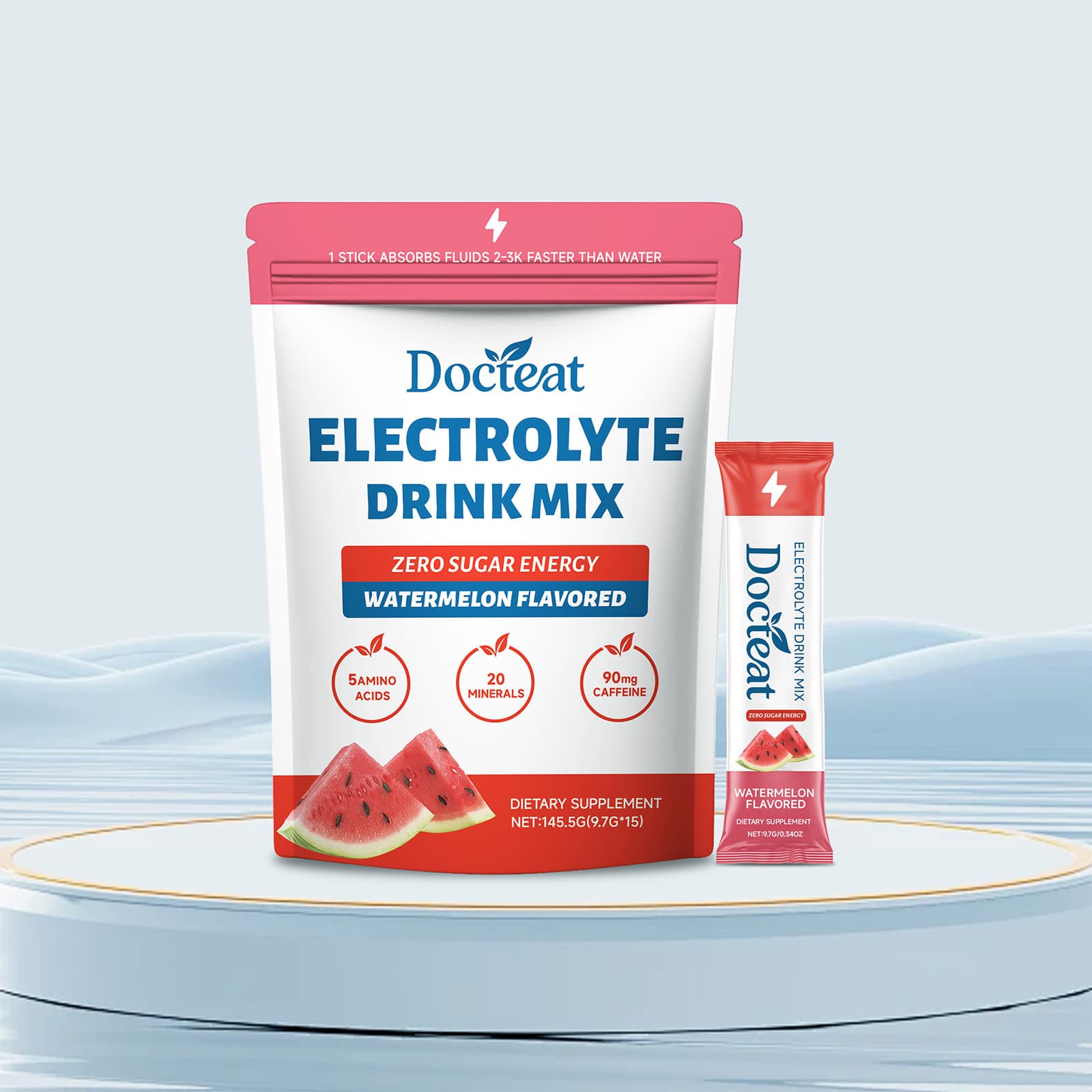 Watermelon Energy Supplement Powder Lightweight Body Shape Daily Enhance Vitality Endurance Exercise Performance