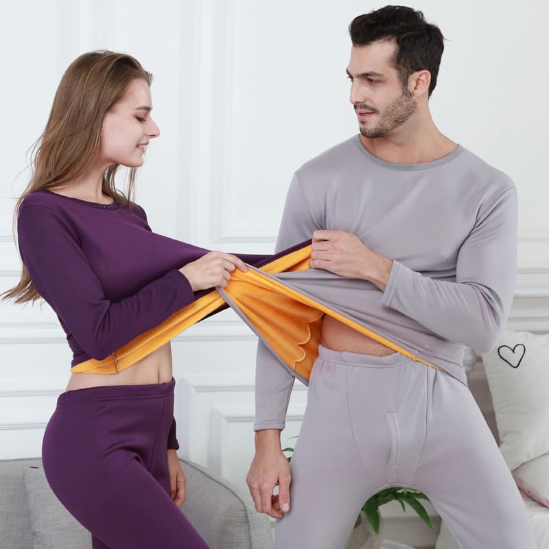 Women's golden sable thermal underwear women's cashmere thick men's long Johns suit women's base