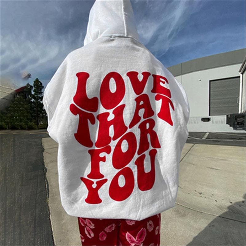 Men's Clothing Clothing Street Retro Printed Letter Loose Sweater Jacket