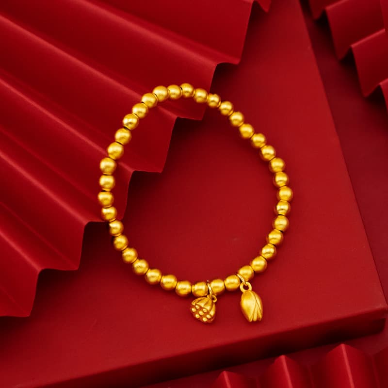 Two Shihuan Bracelet Women's Copper Gold Plated Penglian Bracelet Gold First Jewelry
