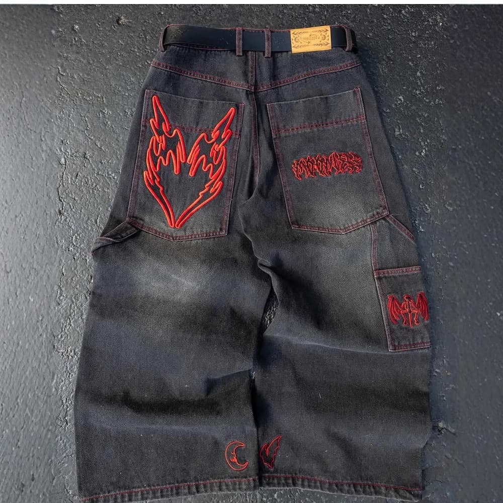 2026 Environmentally Friendly Fabric Old Retro Washed Jeans American High Street Trendy Cool Men And Women Versatile Ins Hip Hop Wide Leg Jeans