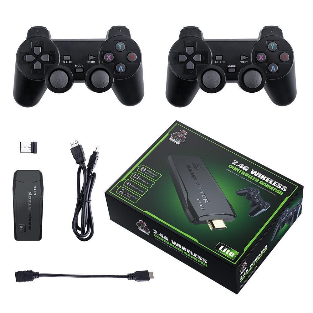 NEW Video Game Console 32GB/64GB Built-in 10000 Games Retro handheld Game Console With Wireless Controller Video Games Stick For PS1/GBA