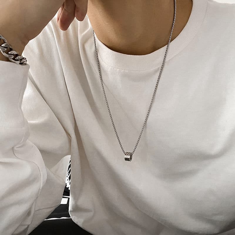 Titanium Steel Non-Fading Small Waist Hip-Hop Women's Sweater Chain New Men's Necklace Trendy Brand Simple Light Luxury