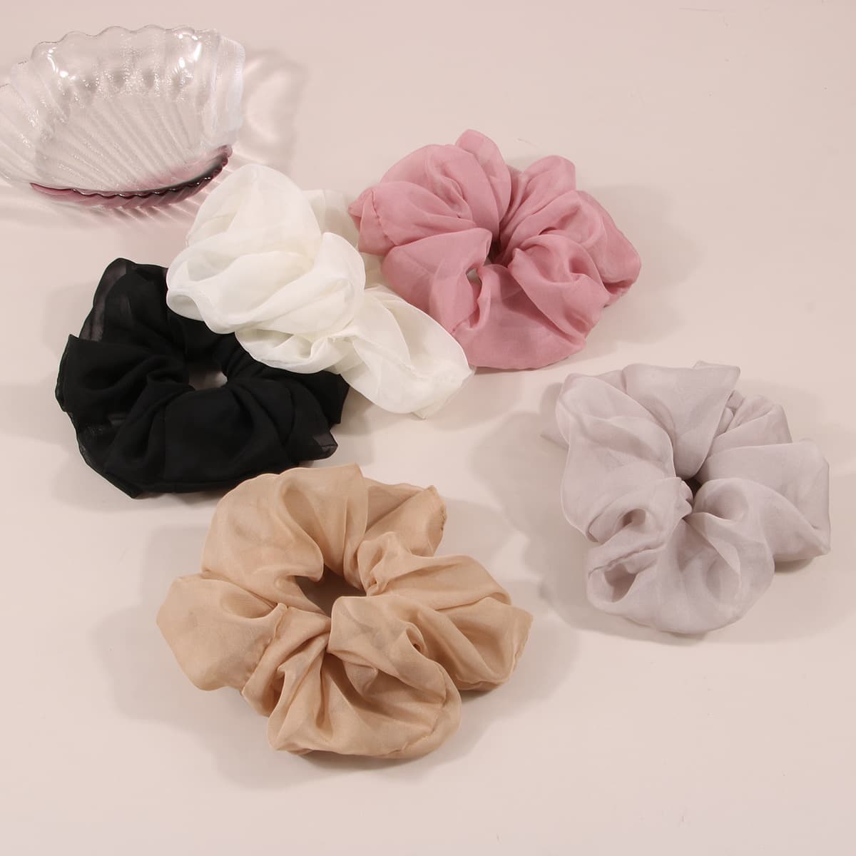 Women's high elastic Korean version of hair tie rubber band headband net celebrity temperament hair rope hair accessories