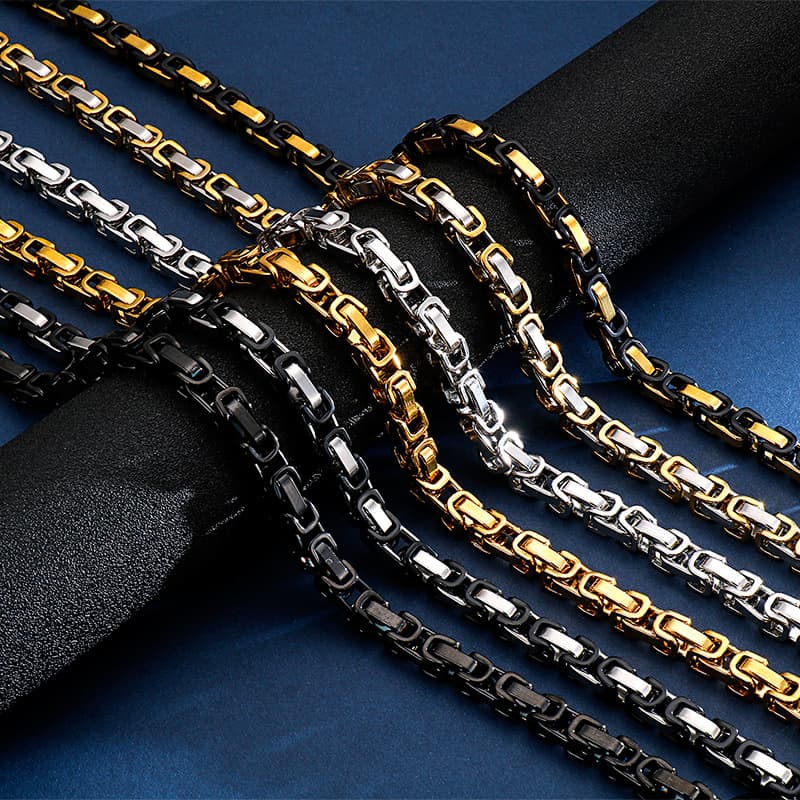 fashion back chain necklace personality domineering men's emperor chain hip hop jewelry accessories