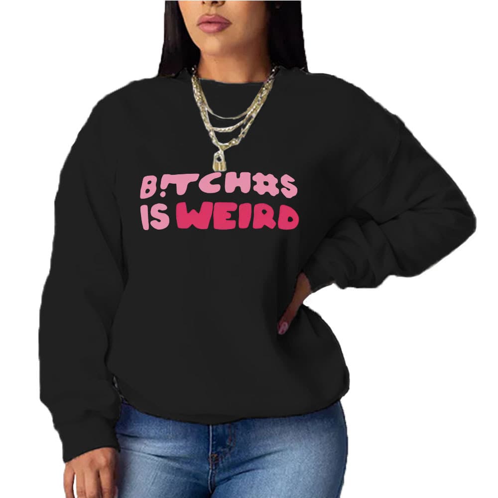 Women's Printed Casual Loose Long-sleeved Hoodie