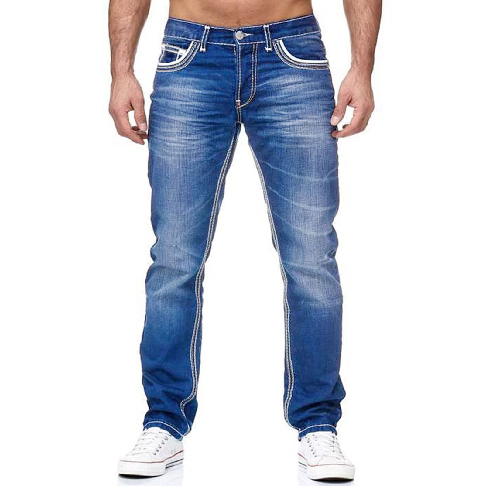 Men's Slim Double Thread Jeans Tricolor Jeans