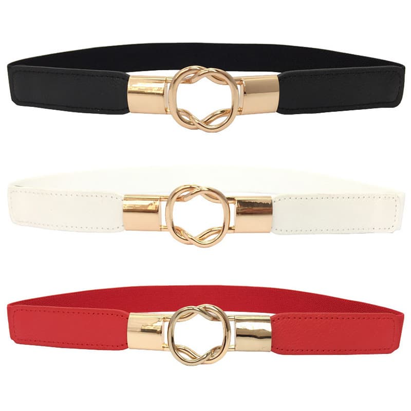 Corset Elastic Waist Seal Women's Dress Decorative Metal Buckle Fashion Trendy Women's Thin Belt