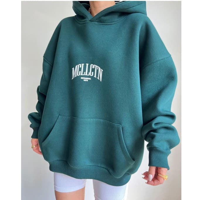 Women's Casual Fashion Letter Printing Joker Top Long Sleeve Hooded Women's Sweatshirt