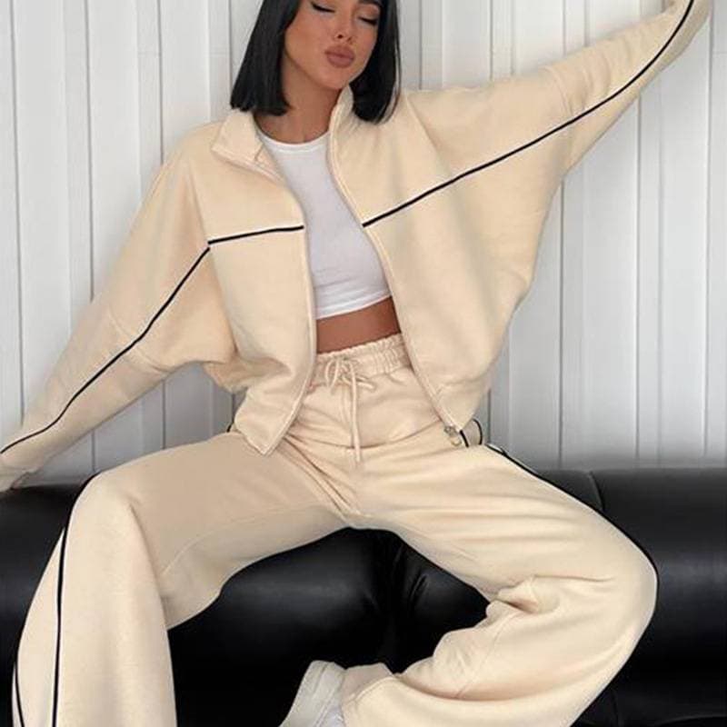 Women's Clothing New Fashion Printed POLO Collar Short Sleeve Tight Hip Wrapped Trousers Suit