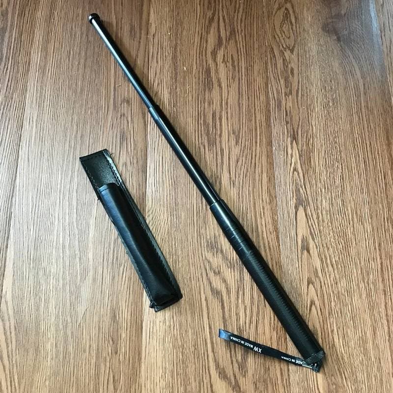 Pocket Size Telescopic Self Defense Baton - 41cm Extended Hardened Steel Stick With Window Breaker For Personal Safety & Hiking