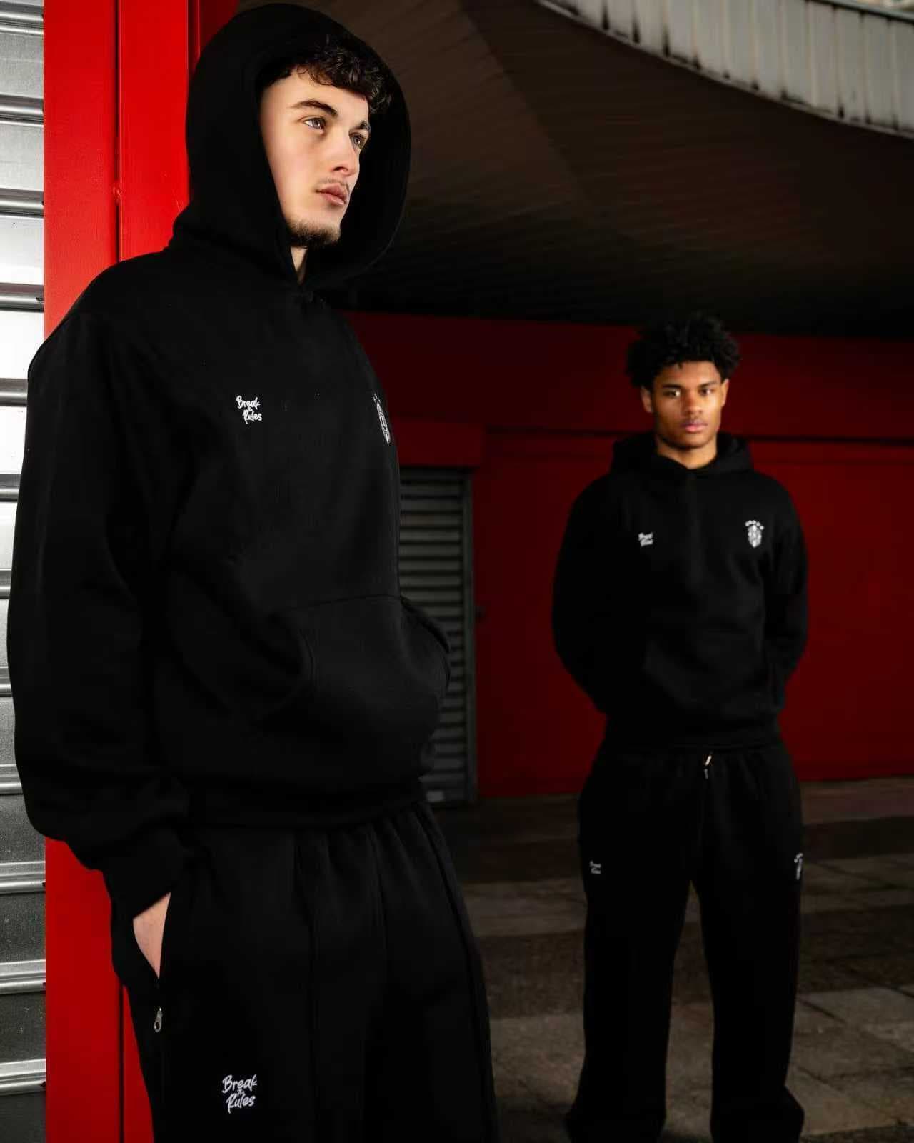Veste à capuche tendance européenne et américaine, style streetwear, pull décontracté.