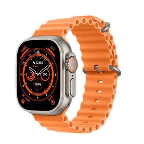 Montre connectée Watch 8 Ultra 49 mm avec logo Bluetooth