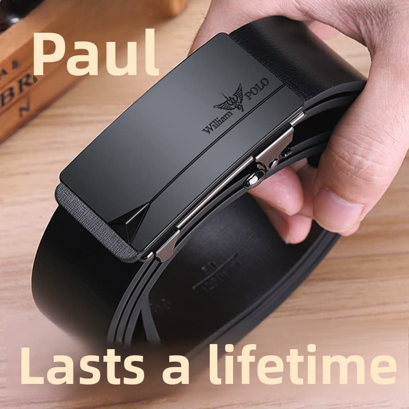 Emperor Paul Genuine Leather Alloy Buckle Waist Guangzhou Belt Men's High-end Wholesale