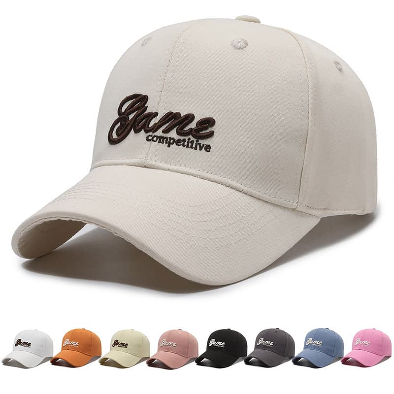 New Spring/Summer Letter Embroidered Duckbill Cap Outdoor Leisure Sports, Fashionable Trendy Sunshade Baseball Hat For