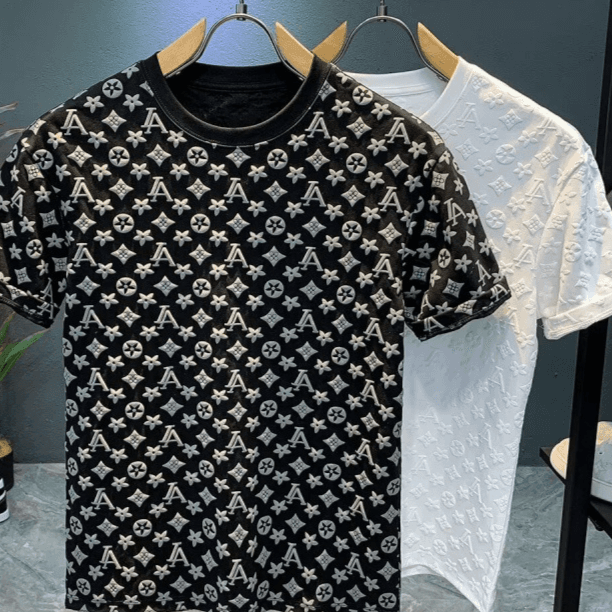T-shirt à manches courtes et col rond pour homme, nouvelle tendance d'été, imprimé de marque tendance, ample et décontracté