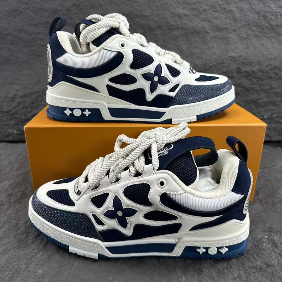 Baskets de créateur pour hommes, chaussures de course décontractées, en cuir, à fleurs, pour l'extérieur, tennis, pour femmes et hommes
