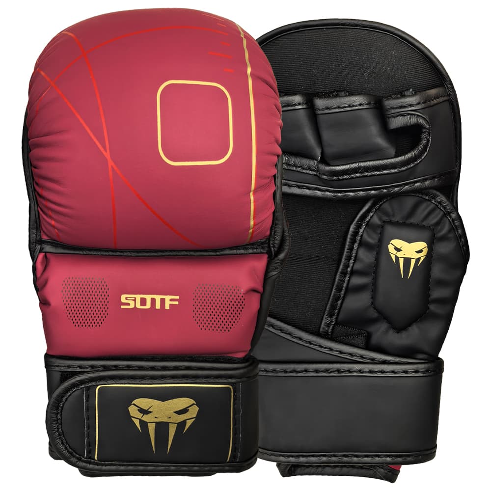 Professional Adult MMA Boxing Training Gloves Leather Half Finger With Cushion Sanda Knuckles For Sandbag