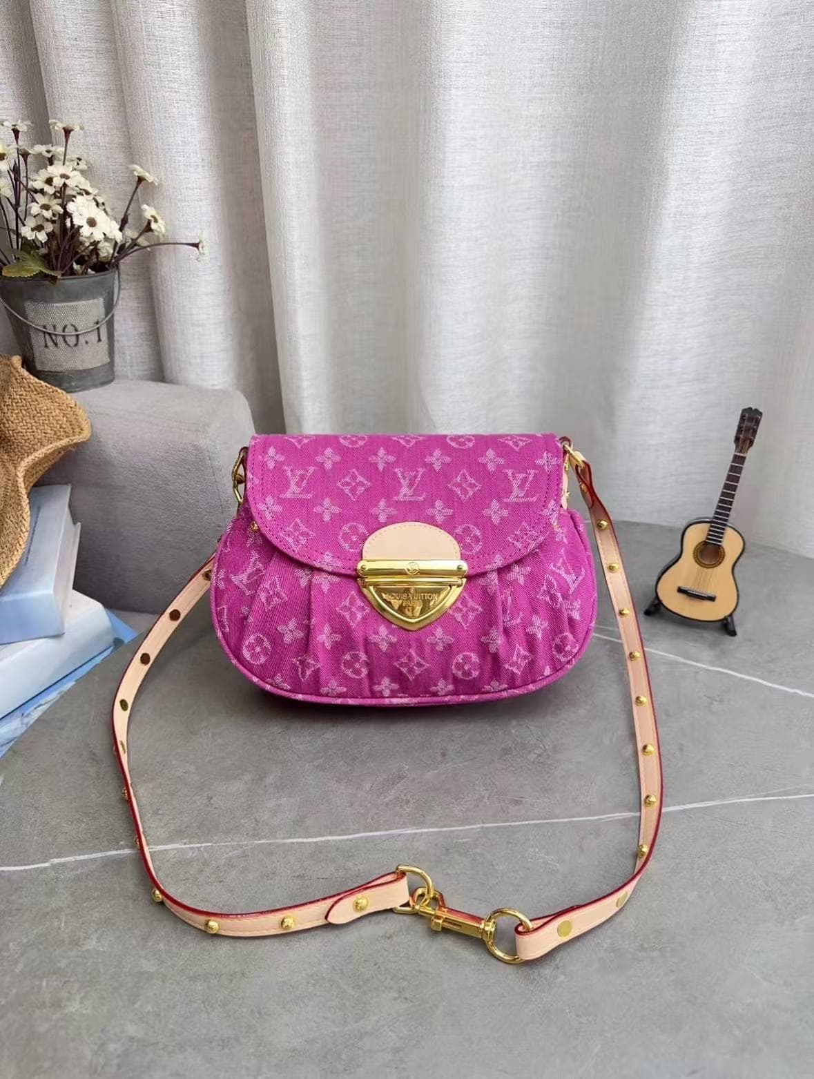 Sac en denim Louis Vuitton classique et tendance, sac décontracté en coquillage, sac bandoulière multifonctionnel, sac à main, sac de luxe minima