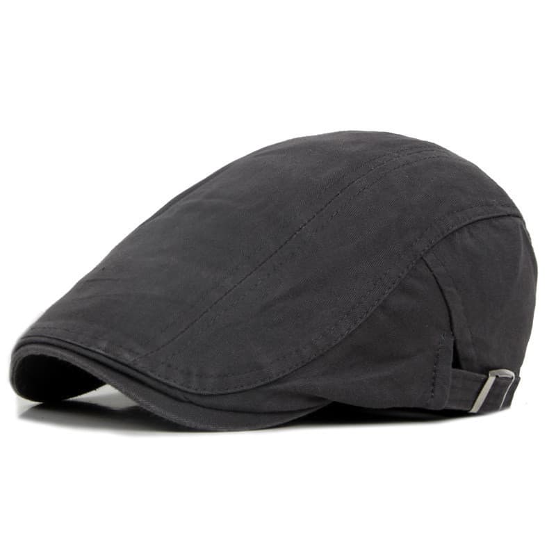 Fashion LDSLYJR Summer Solid Color Newsboy Caps Men Cotton Flat Peaked Cap Women Painter Beret Hats 01