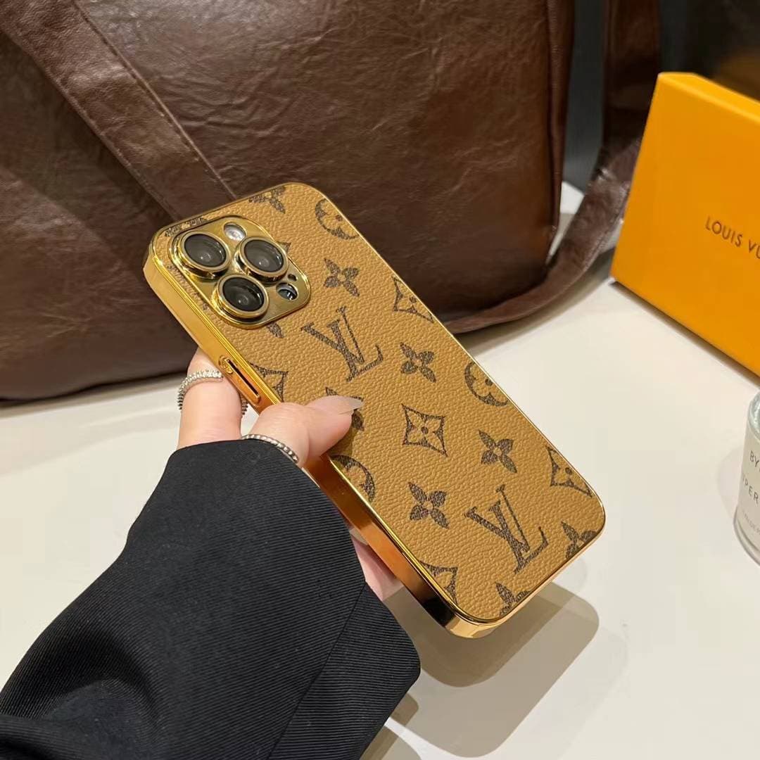 Étuis de luxe en cuir de qualité supérieure pour iPhone 13/14/15/16Pro, marque classique Tide, quatre bords sur tout le pourtour