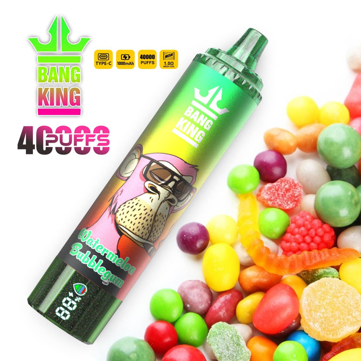 Cigarettes électroniques jetables BANG KING 40K PUFFS grande capacité et multi-saveurs,