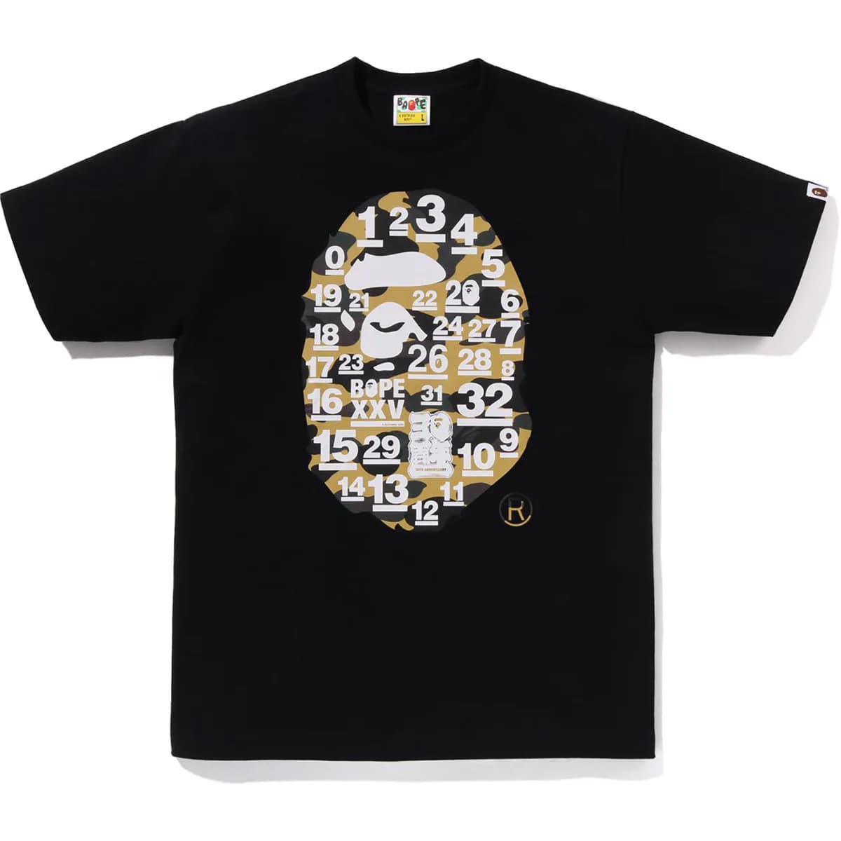 A BATHING APE 32nd Anniversary Commemorative 1ST CAMO BIG APE HEAD T-shirt