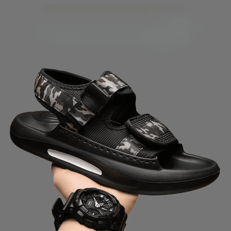 Trendy Sandals For Summer Wear, Anti Slip And Wear-resistant Casual Sandals For Men's Beach Shoes