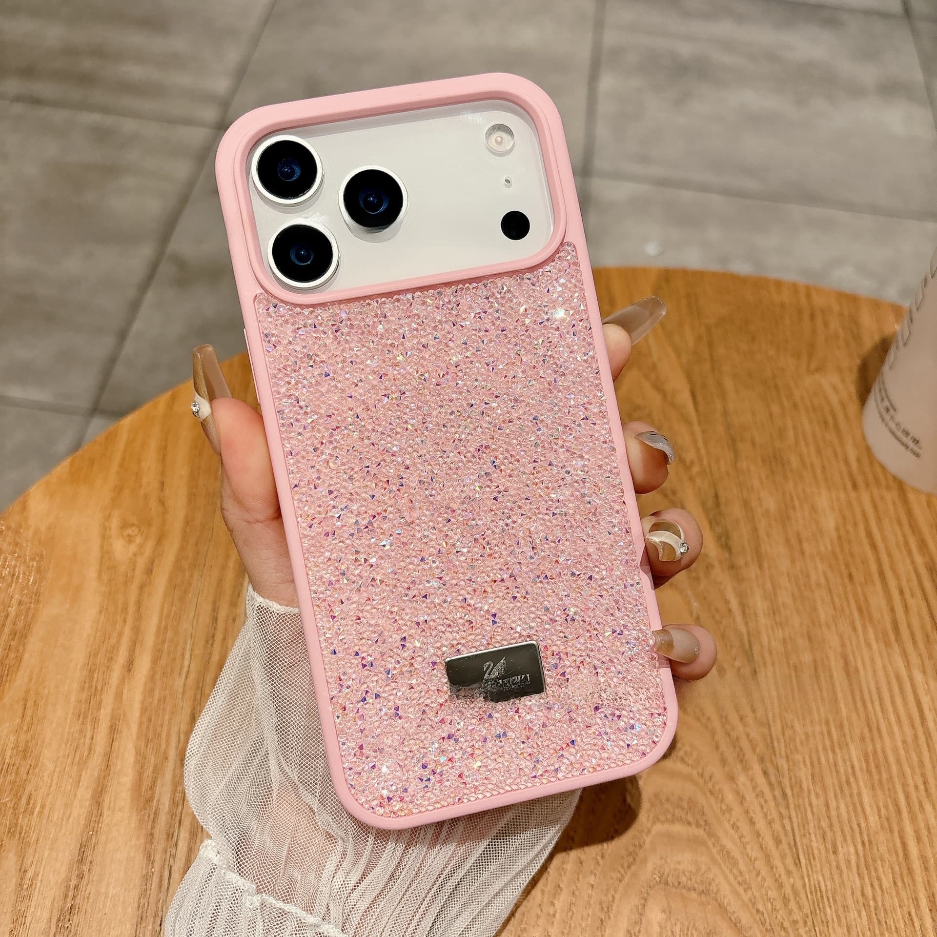 Étui de protection de luxe orné de strass pour iPhone Pro Max, best-seller international haut de gamme Apple, étui pliable de luxe pour téléphon