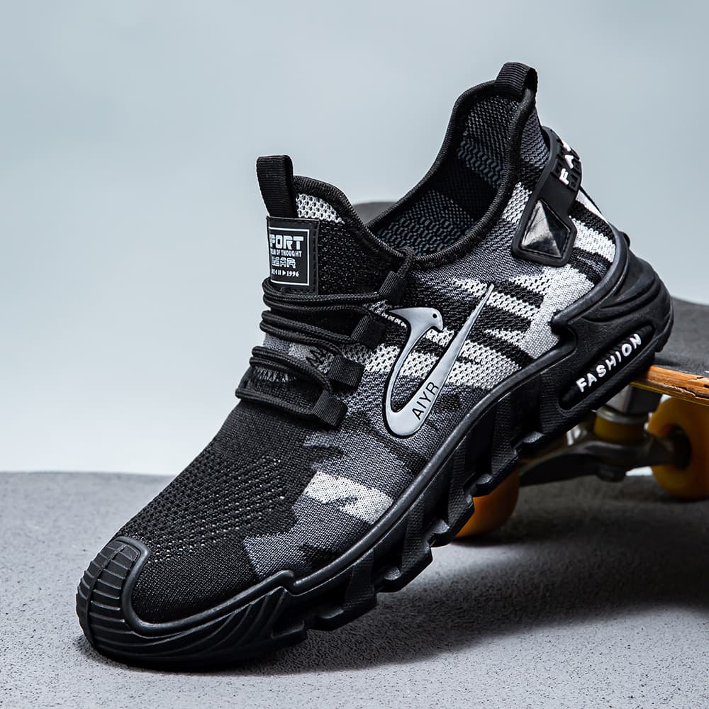 Men's Shoes 2026 New Style Feizhi Mesh Shoes, Soft-soled Anti-slip Sports Shoes, Fashionable And Trendy Casual Running Shoes