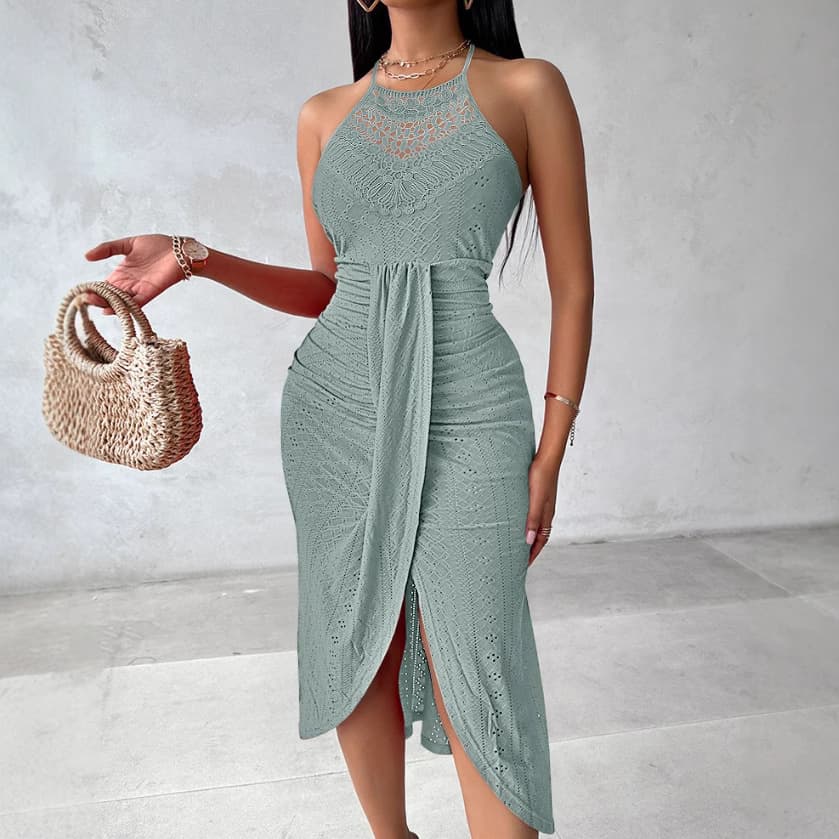 Women's Clothing Spring And Summer Hip Hop Style Street Fashion Skirt Halter Neck Sleeveless Irregular Skirt Dress